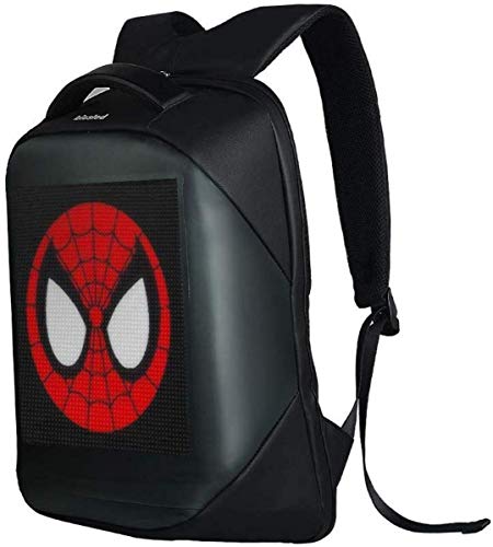 MOCHILA INTELIGENTE BOLSO CON LUZ LED CON PANTALLA ELECTRONICA